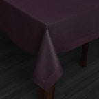 Solino Home Grape Linen Tablecloth 60 x 108 Inch - 100% Pure Linen Table Cloth for Rectangle Tables - Athena, Machine Washable Tablecloth for Summer, Fall, Autumn, Halloween