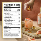 Dirty Pelican Cocktail Mixers - Elderflower Paloma - Skinny & Organic Drink Mixes for Cocktails - Low Calorie Mocktails - Low Sugar - Vegan - Gluten Free - No Preservatives - 750ml (1 Bottle)