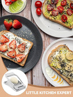 BIBURY Egg Slicer, Egg Cutter for Hard Boiled Eggs, Heavy Duty Aluminium Slicer for Egg Mushroom Strawberry Soft Fruit, Stainless Steel Wires, Dishwasher Safe & Easy to Clean