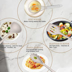 E-far 10 Pieces Silicone Cooking Utensils Set, Heat Resistant Kitchen Utensil Set for Nonstick Cookware, Kitchen Cooking Tools with Spatula, Spoon, Slotted Turner, Non-Toxic & Dishwasher Safe (Khaki)