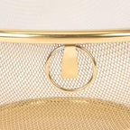 Vegetables Mesh Strainer Stainless Steel Mesh Colander Kitchen Fine Mesh Strainer Bowl Straining Screen Basket Drainer (18X18CM) Metal Food Strainer