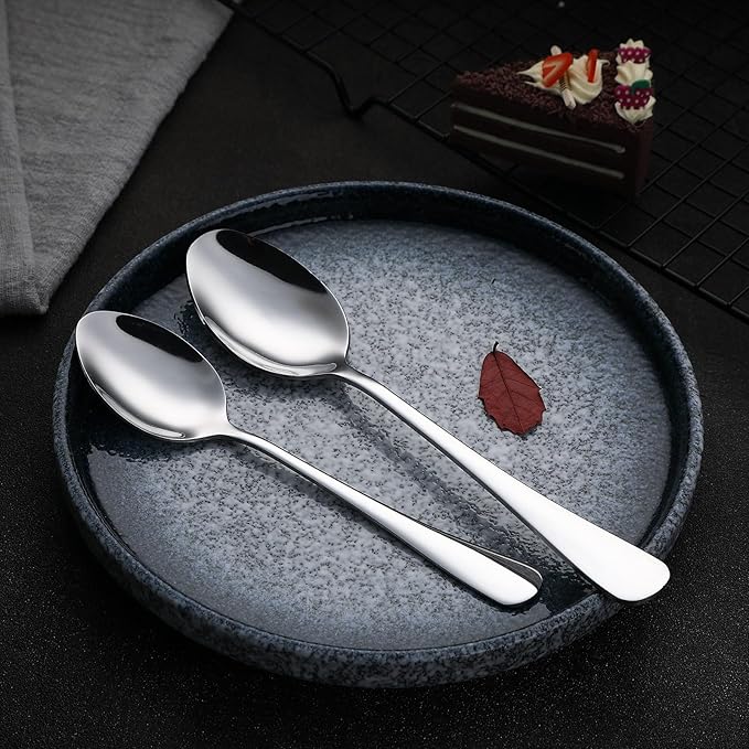 VANDBAO Silver Flatware Cutlery Silverware Set 20 Pieces, Stainless Steel Colorful Utensils, Tableware Set Service for 4, Include Knife/Fork/Spoon, Reusable, Mirror Polished, Dishwasher Safe