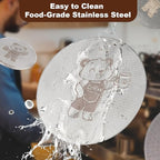 MEION 51mm Espresso Puck Screen-2 Pack 0.8mm Thickness Espresso Filter Screen, Reusable Metal Coffee Filter for Bottomless Portafilter Basket 51mm, Stainless Steel Coffee Puck Screen