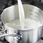KitchenAid Saucepan with Pour Spouts, 1 Quart, Brushed Stainless Steel, 71018