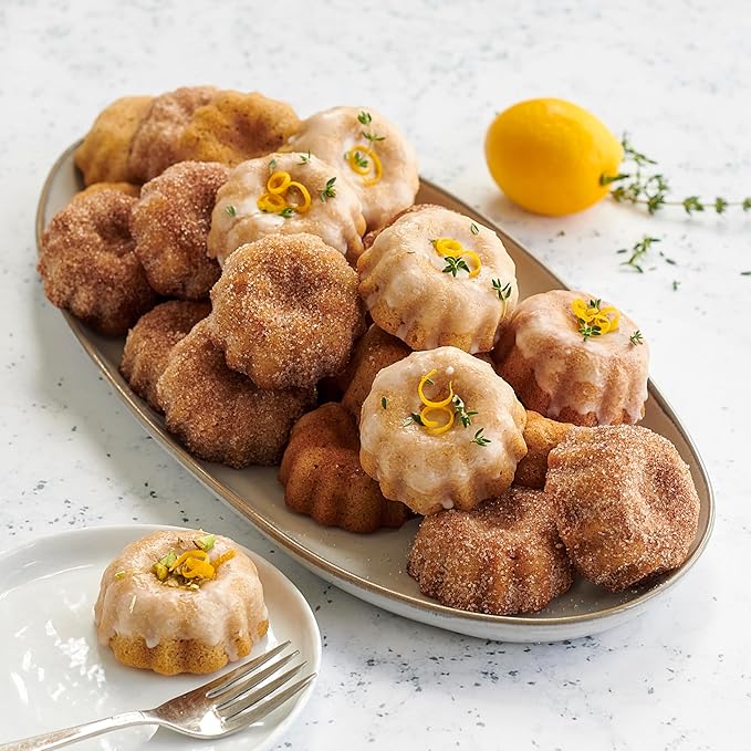 Nordic Ware Formed Mini Bundt, 12 Cavity Cupcake, Twilight Blue