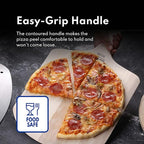 New Star Foodservice 50356 Restaurant-Grade Wooden Pizza Peel, 18" L x 18" W Plate, with 24" L Wooden Handle, 42" Overall Length