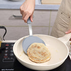 To encounter 5 Pieces Silicone Spatula Set, Non-Stick Silicone Turner Spatulas, Heat Resistance Cooking Utensils, Flip Turner for Fish, Egg, Pancake, Light Grey