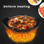 Sunvivi Dual Pot Slow Cooker, 2 Pot Small Mini Crock Buffet Server and Warmer, Upgraded Oval Ceramic Double Pot Buffet Food Warmer Adjustable Temp Glass Lid, Total 2.5 Quarts