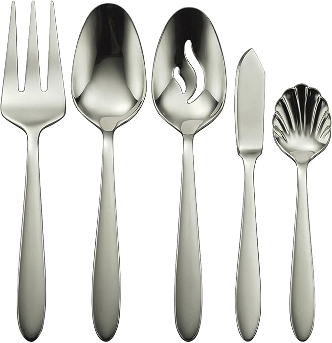 Oneida Mooncrest 65-Piece Flatware Set, Service for 12 Silver