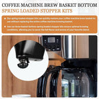 Coffee Machine Brew Basket Bottom Spring Loaded Stopper Kits Compatible with Cuisinart Coffee Makers, Coffee Maker Parts Fit for Cuisinart DCC-1200, DCC-1200BCH, DCC-1200BW Brew Basket, 2 Pack