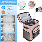 Large Waterproof Insulated Cooler Backpack for Men & Women, Leak Proof Cooler Backpack for Camping, Beach, Fishing, Picnic, Travel, Outdoor, 30L, 48Cans