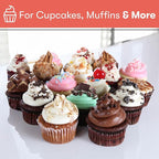 Cooking Light Mini Muffin Pan Carbon Steel Quick Release Coating, Non-Stick Bakeware, Heavy Duty Performance, 24-Cup, Gray