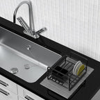 Stone Drying Mat for Kitchen Counter W/ Tote Bag, Large Stone Dish Drying Mat Foldable, Absorbent Diatomaceous Quick Dry Stone Mat Kitchen Dishes Bottles Cups Bathroom Any Countertop 23" x 15.3"