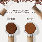 WDT Tool Espresso Stirrers - Coffee Distributor Barista Tools - Espresso Needle Distribution Tool for Coffee Accessories Kit - Walnut Wood Gifts for Coffee Lovers (Large)