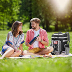 Maelstrom Backpack Cooler,Soft Lightweight Leakproof Cooler Backpack,35 Can Insulated Cooler Bag,Keeps 35 Cans Hot/Cold for Up to 16 Hours,Waterproof Lunch Bag for Men Women-Black