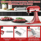 Meat Tenderizer Attachment for Kitchenaid Stand Mixer, Meat Tenderizer Machine for Kitchenaid Mixer Accessories, Meat Tenderizer with Stainless Steel Gears by Cofun