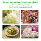 Cabbage Chopper Shredder Quick & Safe Coleslaw Grater for Salad, Sauerkraut Effortless Meal Prep （2 Pack）