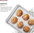 KitchenAid 12.3X10in Nonstick Aluminized Steel Baking Sheet, Silver