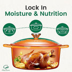 Chef Power Dutch Oven Pot with Lid 5QT, Enameled Cast Iron Dutch Oven for Bread Baking, Braising, Stews, Roasting, Oven Safe Dutch Ovens, Gradient Orange