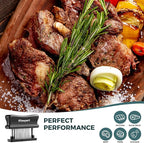 Kitexpert Meat Tenderizer 36 Ultra Sharp Blades Meat Tenderizer Tool with Stainless Steel Needle, Detachable Base for Easy Cleaning, Heavy Duty Tenderizer for Chicken, Steak