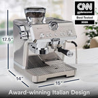 De'Longhi La Specialista Opera Espresso Machine – Cold Brew & Espresso Maker with Smart Tamping, Burr Grinder, Milk Steam Wand/Frother & 19-Bar Pressure – For Lattes & Cappuccinos