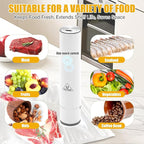 Vacuum Sealer,Food Saver Vacuum Sealer Machine,Compact Handheld Vacuum Sealers for Freshness Preservation Food Storage and Sous Vide + 30 Reusable Vacuum Seal Bags