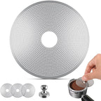 3 Pcs 58mm Espresso Puck Screen with Round Hole in the Middle - 0.2mm Ultra Thin Espresso Puck, Stainless Steel Reusable Coffee Filter, Suitable for La Marzocco/Gaggia