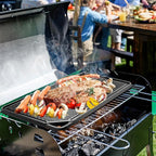 GGC Cast Iron Griddle for Gas Stove, Reversible Griddle for Gas Grills, 20 x 10 Flat and Ribbed Griddle Plate for Outdoor and Indoor Cooking