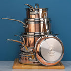 Hestan - CopperBond Collection - 100% Pure Copper 10-Piece Ultimate Cookware Set, Induction Cooktop Compatible