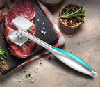 Aliglow Meat Tenderizer Hammer/Mallet Tool/Pounder For Tenderizing and Pounding Steak,Beef And Poultry. Solid Metal Construction With Rubber Comfort Grip Handle