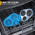 CraftyCrocodile Egg Slicer for Hard Boiled Eggs - 3 Slice Modes Egg Cutter, Heavy Duty, Stainless Steel Dicer - Kitchen Chopper Tool for Strawberry, Mushroom, Grape, Cherry Tomato - Blue