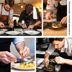 CREATIVECHEF Professional Chef Plating Kit, 10 Piece Culinary Plating Set, Black, Stainless Steel