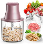 Chicken Shredder, Electric Food Chopper with Meat Grinder & Chicken Breast Shredder Tool with 250W Copper Motor, 1.5L Bowl & Bi-Level Blades Anti-Slip Base for Meat/Fruits/Vegetable/Pet Food