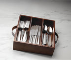 Oneida Mooncrest 30Pc Flatware Set + Caddy, Metallic, 30 Count