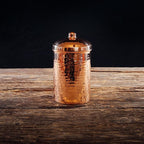 Sertodo Copper Kitchen Canisters | Polished, 1 Quart Capacity | Elegant Functional Storage | Hammer Polished for Shine & Durability | Eco-Friendly Recycled Copper | Timeless Elegance for Your Kitchen
