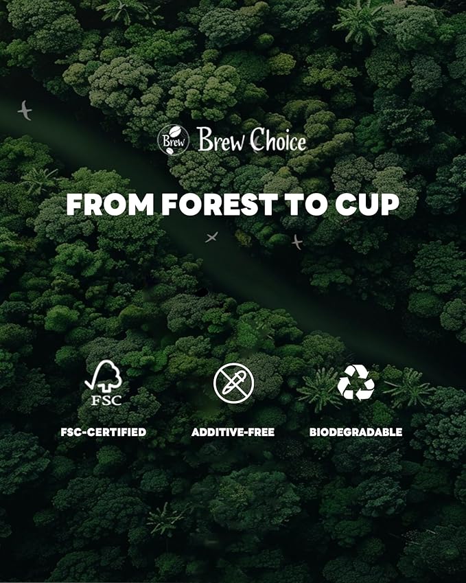 Pre-folded Unbleached Cone Coffee Filters, 100 Count Disposable Paper Filters Compatible with Hario V60 Size 02 Drippers, Bodum & 1-5 Cups Pour Over and Drip Coffee Makers