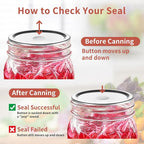 Aliggbent 160 Pcs Regular Mouth Canning Lids 70MM Airtight Split-Type Lids for Mason Jars Regular Mouth, Leakproof Bulk Canning Jar Lids for Food, Jam, Fruits & DIY Decor