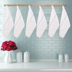 LANE LINEN Kitchen Towel Set, 6 Pack Dish Towels for Kitchen, 100% Cotton Absorbent Tea Towels, Quick Dry, 14"x25", Herringbone Weave, Reusable, Machine Washable, Soft for Drying Dishes - Grey Stripe