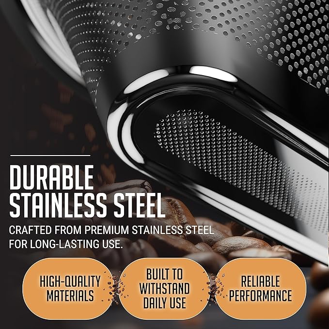 HEXNUB Reusable #4 Coffee Filter for Technivorm Moccamaster KBGV, KBT & Krups Essential Brewer, Stainless Steel Mesh - Durable Metal Filter