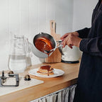 Tri-Ply Stainless Steel Sauce Pan with Steamer Basket & Strainer Glass Lid–Multi-Function Pot 3.5 QT- Modern Sleek Design–Safe,Chemical-Free& Stylish Cookware–Upgrade Your Kitchen with Healthy Cooking