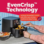Instant Pot 4QT VORTEX 6-in-1 Mini Air Fryer, Air fry, Bake, Roast, Broil, Dehydrate or Reheat, Black, 4 Quarts