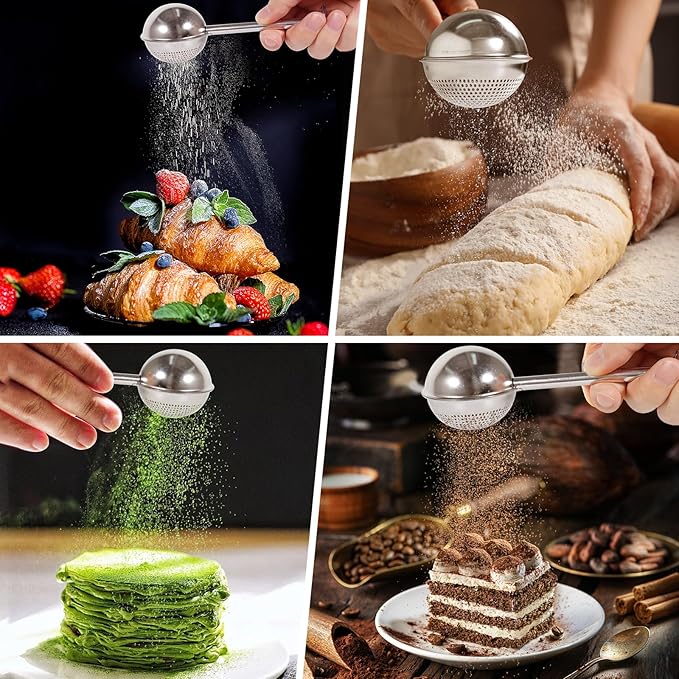 12-Piece Measuring Cups and Spoons Set with Flour Duster and Whisk, BPA-Free, Dishwasher Safe Kitchen Gadgets for Cooking & Baking