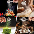11-Piece Measuring Cups and Spoons Set with Stackable Measuring Cup, Lid, and Flour Duster, Unique Kitchen Gadgets for Baking and Cooking, BPA-Free, Dishwasher Safe
