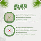 Palm Leaf Plates 10 Inch & 7 Inch (50-Pack), Square Bamboo Plates Disposable, Heavy Duty Compostable & Biodegradable Wooden Plates For Party, Catering Events, Weddings, & Dinnerware