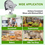 Hakka Commercial Vegetable Slicer Manual Fruit Slicer Potato Tomato Slicing Machine Onion Slicers Stainless Steel Vegetable Cutter for Potato Lemon Tomato Onion, 0.2-10mm Thickness Adjustable