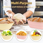 Silicone Bread Proofing Basket, Complete Set for Bread Making With Essential Tools, Easy to Clean and Store
