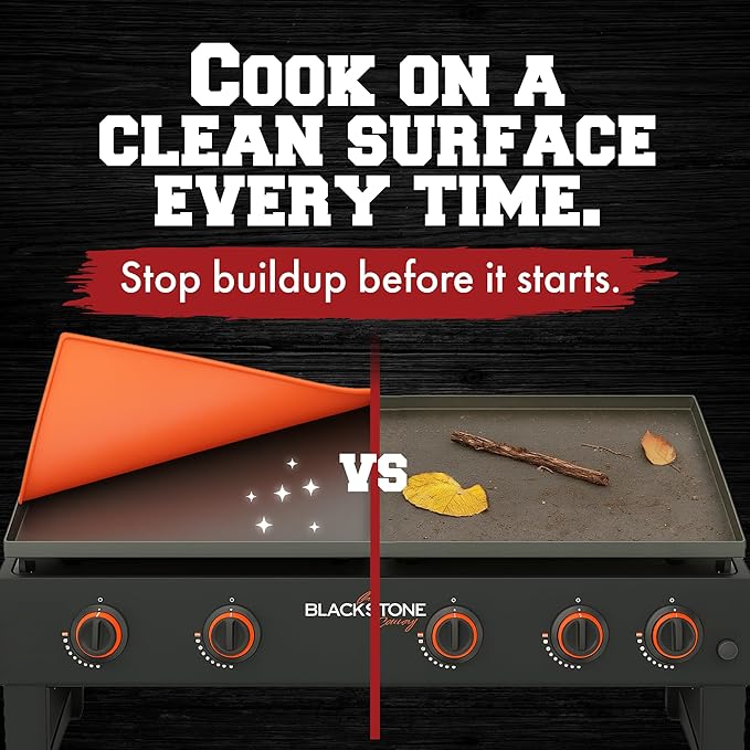 KITCHEN PERFECTION 36" Premium Silicone Griddle Cover Mat For Blackstone Griddle 36 Inch - Hermetic Protection From Rust & Debris All Year, Fits All Blackstone 36 Inch Models - Food Grade Silicone