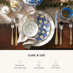 MACKENZIE-CHILDS Enamel Dipping Bowl, Small Serving Bowl for Entertaining, Gray-and-White Sterling Check