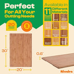Riveira Brown Bamboo Wood Cutting Board – Gourmet Bamboo Grandeur: 20 x 30 Wooden Cutting Board – Wooden Cutting Boards For Kitchen Decorative – Innovative Juice Grooves Wooden Chopping Board