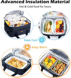 BAGSPRITE Expandable Insulated Casserole Carrier for Hot or Cold Food, Casserole Dish Carrying Case,Thermal Lasanga Lugger Tote for Pockluck, Parties, Picnic, Fits 9" x 13" Baking Dish,